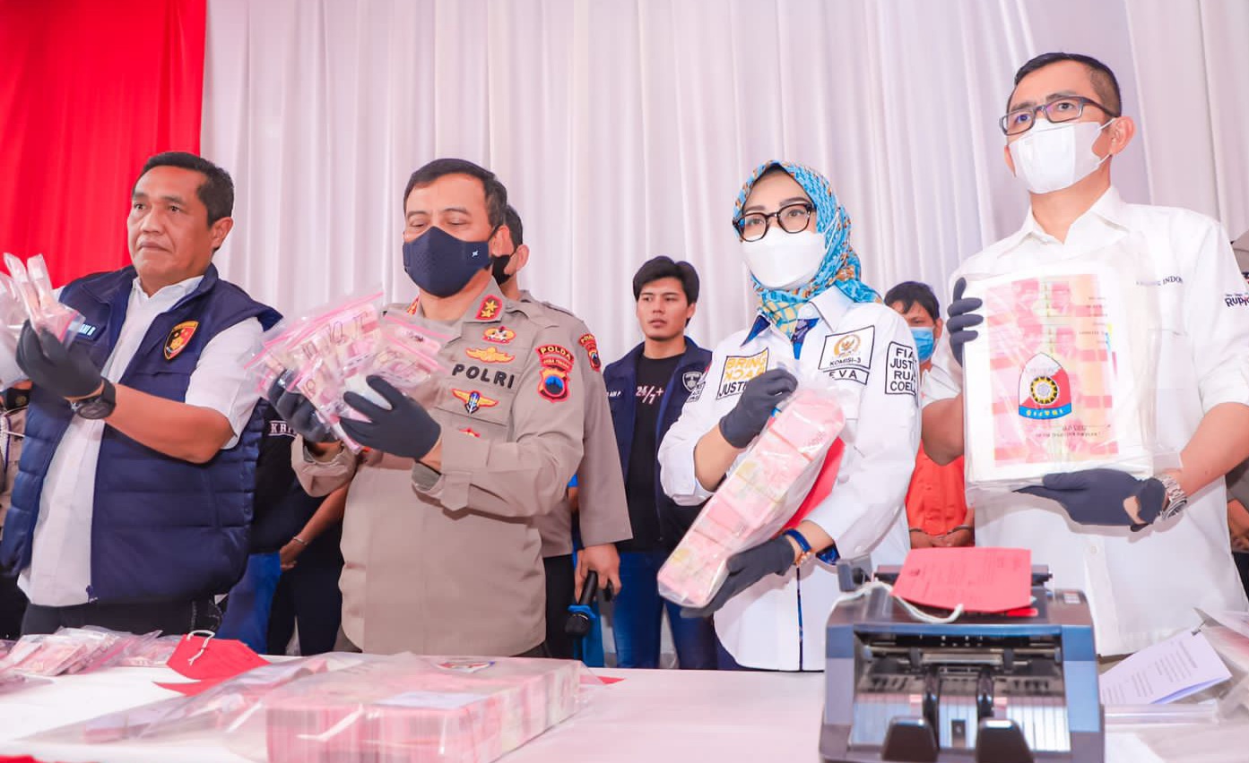 Eva Apresiasi Polri Bongkar Sindikat Uang Palsu di Jateng, Lampung