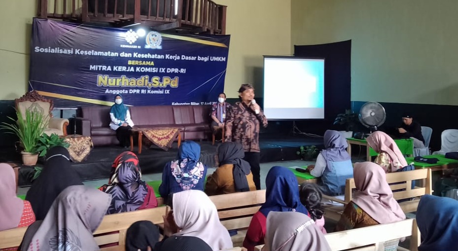 Nurhadi Sosialisasikan Keselamatan dan Kesehatan Kerja di Blitar