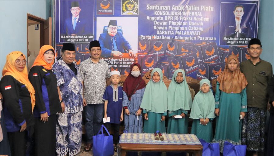 NasDem Gelar Santunan Anak Yatim Piatu di Pasuruan