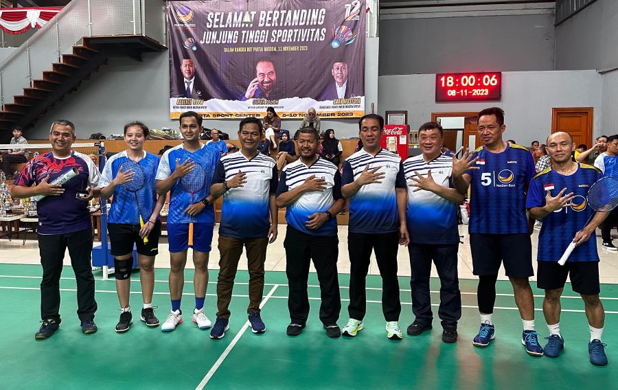 Fraksi NasDem Gelar Turnamen Bulu Tangkis NasDem Cup 2023