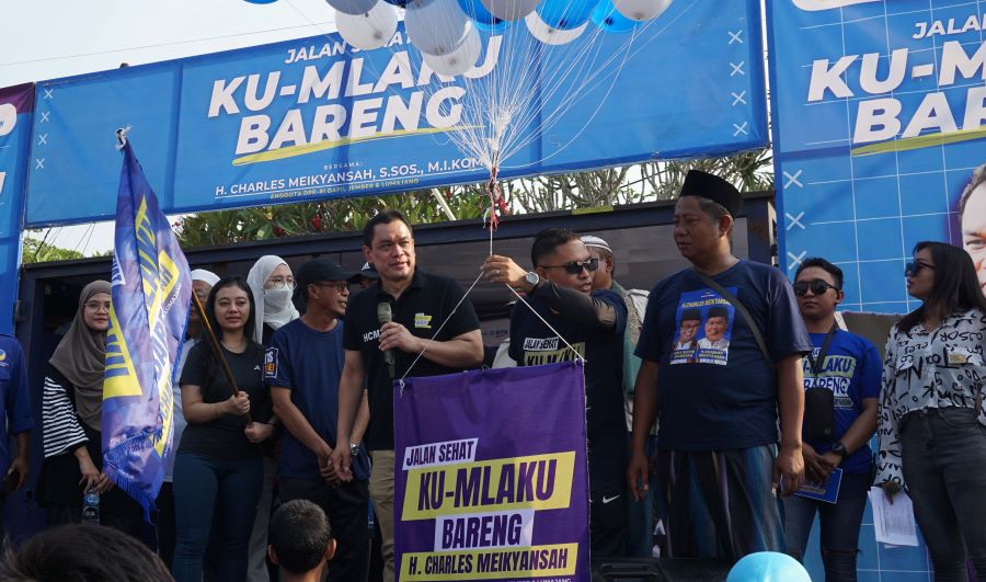 Ribuan Peserta Ikuti Jalan Sehat Ku-Mlaku Bareng Haji Charles