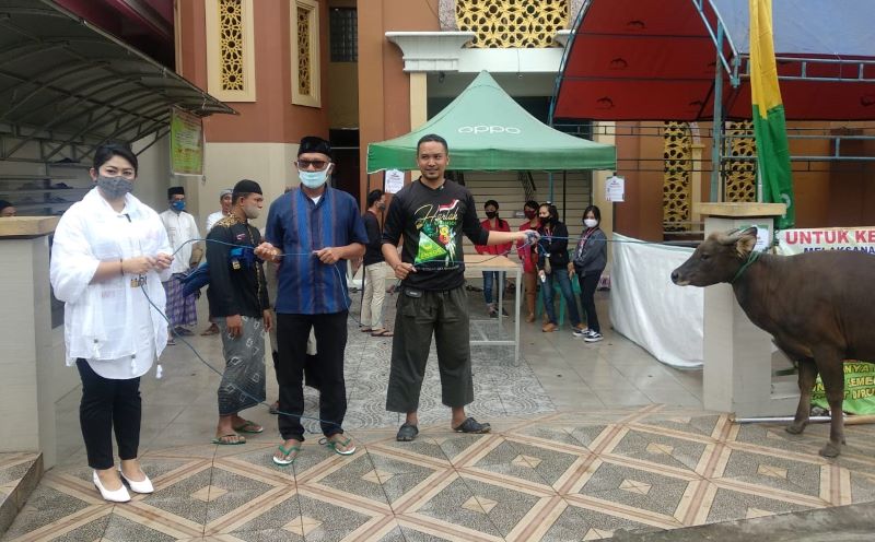 Eva Stevany Sumbang Sapi Untuk Warga Muslim di Makale
