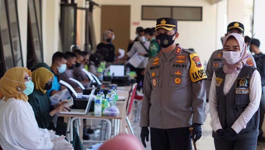 Diapresiasi Polres Sukoharjo Gelar Vaksinasi Massal