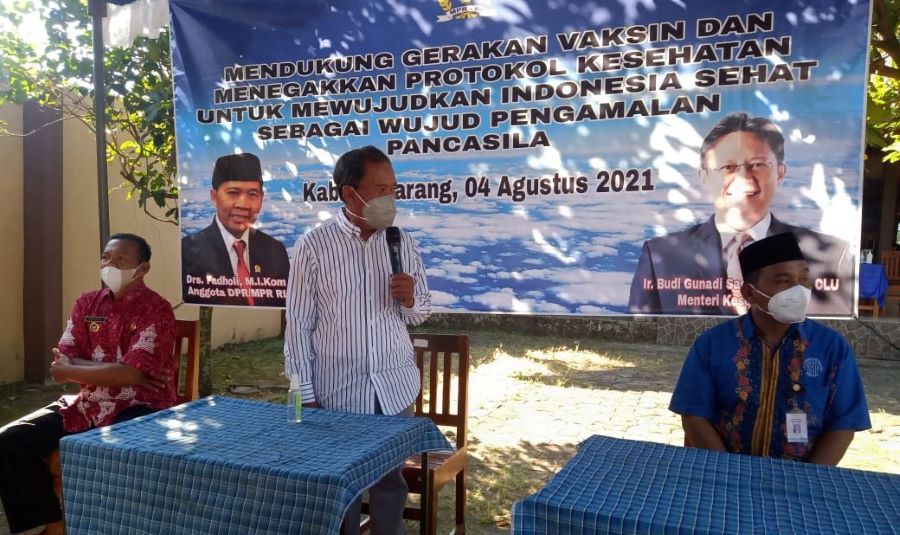 Fadholi Gelar Vaksinasi Warga Kabupaten Semarang