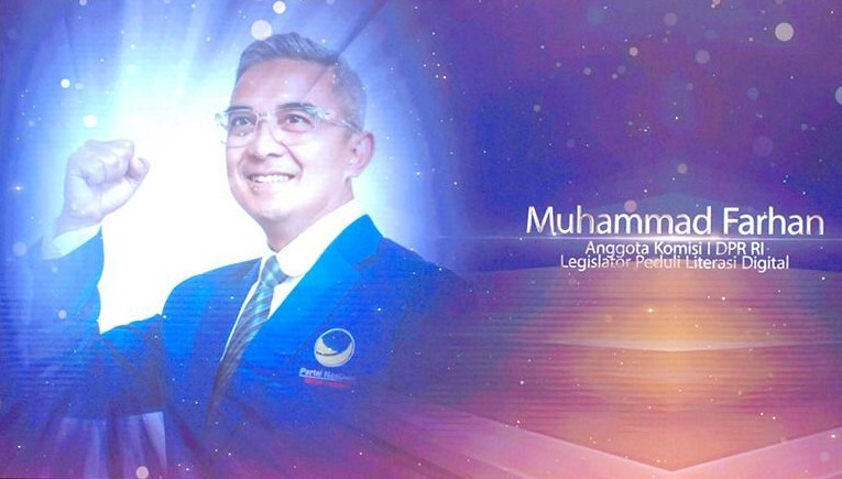 Farhan Didapuk Jadi Legislator Peduli Literasi Digital KWP Awards 2023