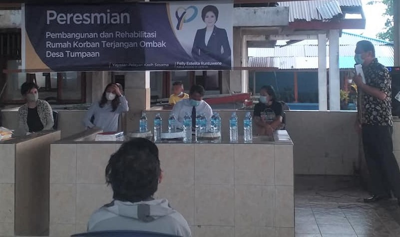 Felly Resmikan 25 Rumah untuk Korban Gelombang Pasang