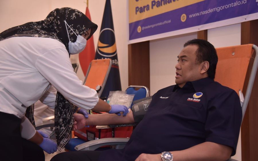 Gorontalo Dilanda Wabah Demam Berdarah, Gobel Galang Gerakan Donor Darah