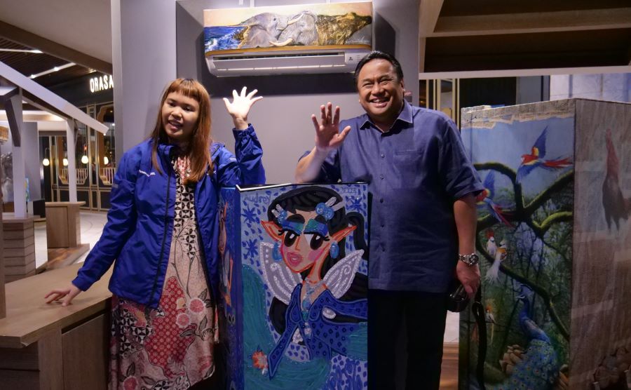 Gobel Apresiasi Kolaborasi Maestro Lukis dengan Pelukis Difabel
