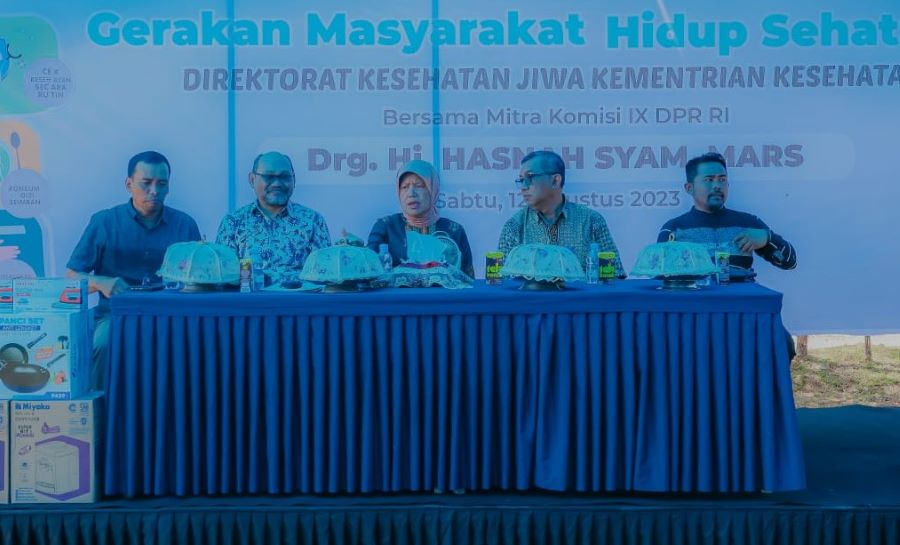 Hasnah Ajak Masyarakat Tanete Rilau Terapkan Pola Hidup Sehat