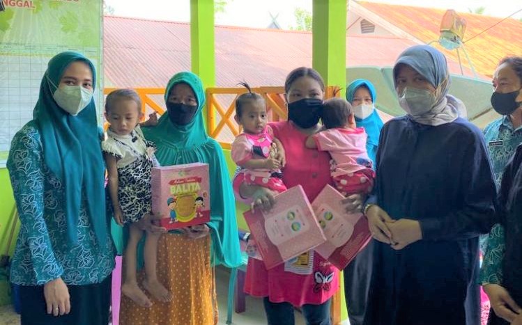 Hasnah Syam Pantau Posyandu di Barru