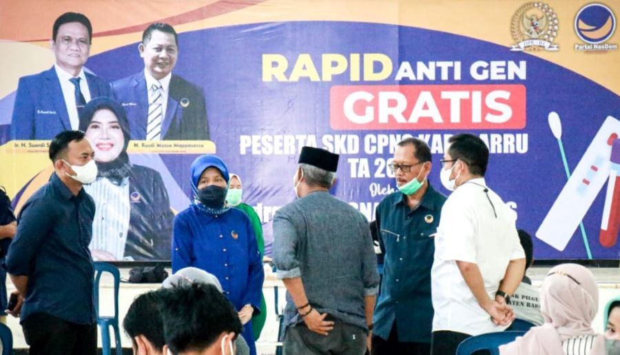 Rapid Antigen Gratis Bagi Peserta Tes CASN Barru