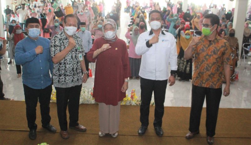 Gandeng Kemenkes, Hasnah Syam Sosialisasi Prokes Covid-19