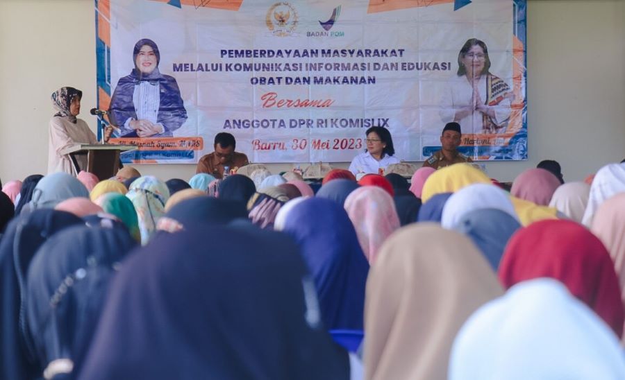 Hasnah Sosialisasikan Obat dan Makanan Aman Konsumsi