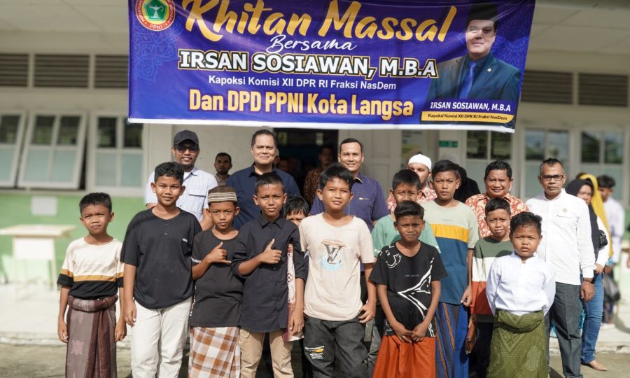 Irsan Sosiawan Gelar Sunat Massal Gratis di Kota Langsa