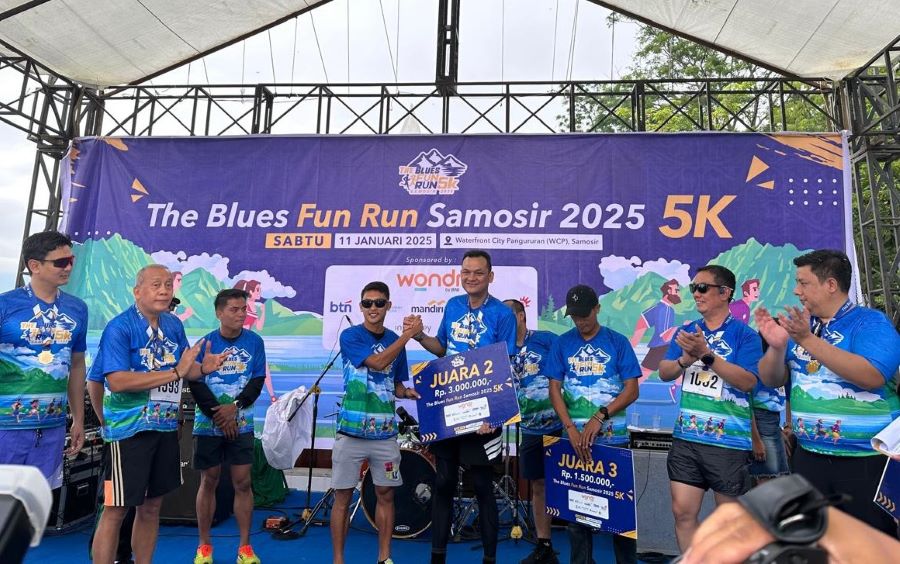 Martin Manurung Gelar The Blues Fun Run Samosir 2025