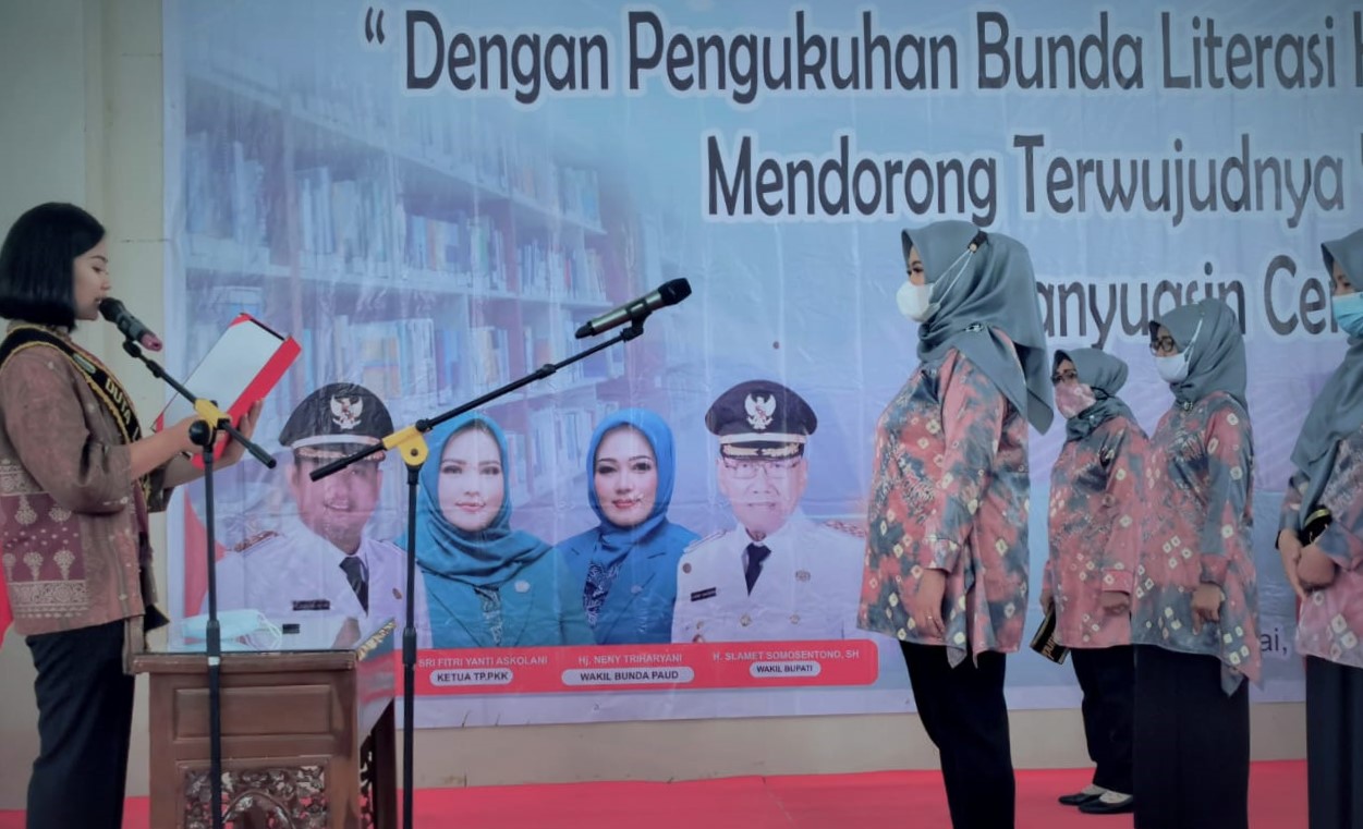 Percha Kukuhkan 22 Bunda Literasi  di Banyuasin