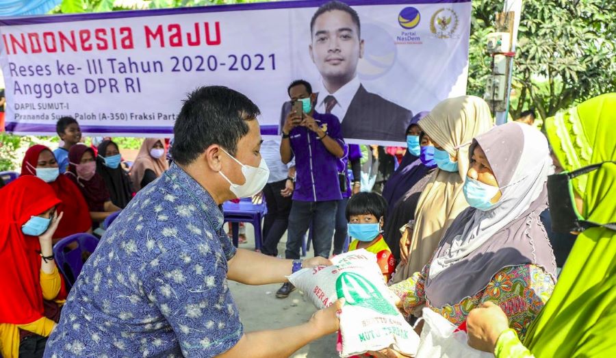 PSP Foundation Bagi Sembako di Tanjung Morawa