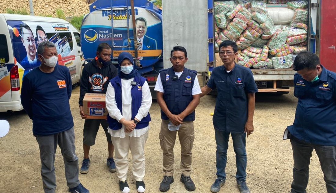 Bantuan Kemanusiaan Fraksi NasDem DPR Tiba di Mamuju