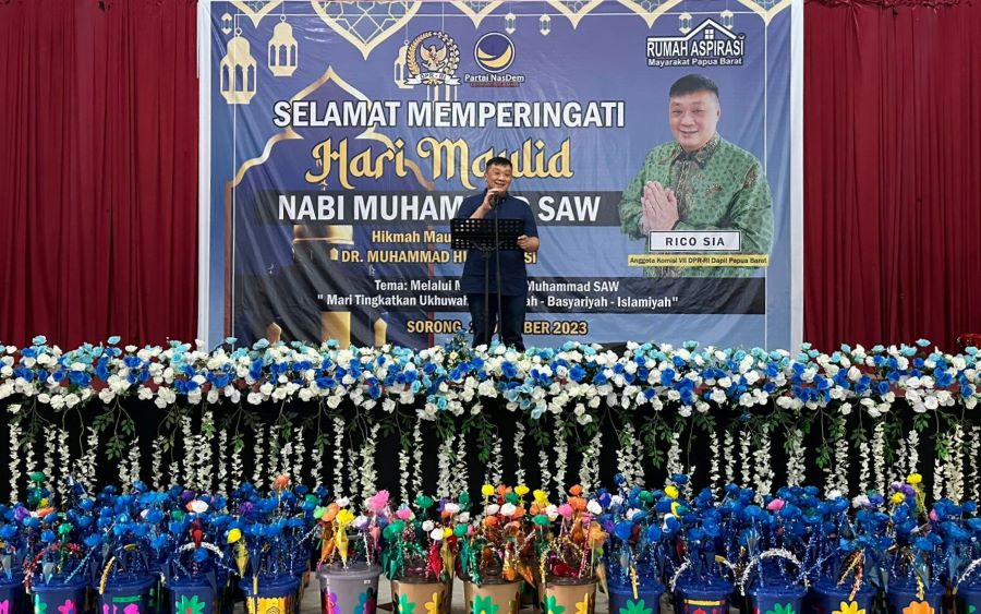 Rico Sia Gelar Peringatan Maulid Nabi Diikuti Umat Lintas Agama