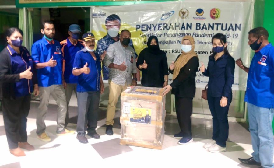 Rico Sia Bantu Ventilator untuk RSUD Fakfak
