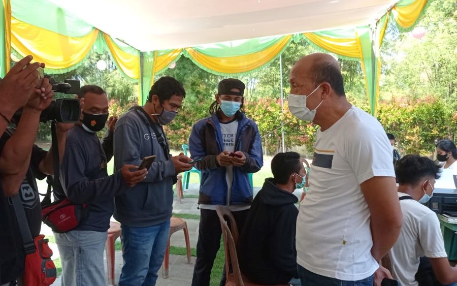 Saan Mustopa Gelar Vaksinasi di Sekretariat SMC