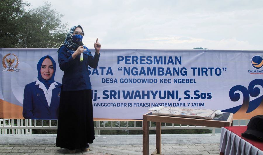 Sri Wahyuni Resmikan Desa Wisata Ngambang Tirto Kencono