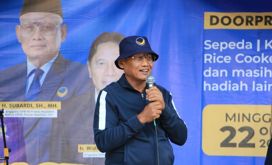 Subardi Gelar Jalan Sehat Bersama Masyarakat Sumberrejo Sleman
