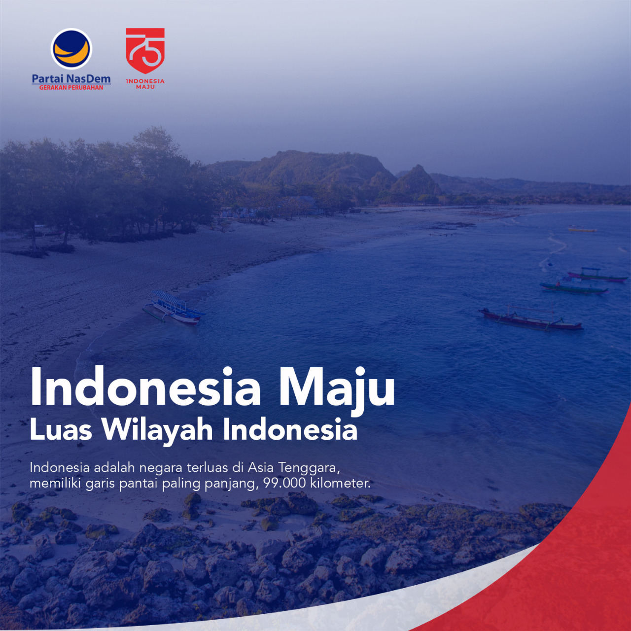 Indonesia Maju Panjang Pantai